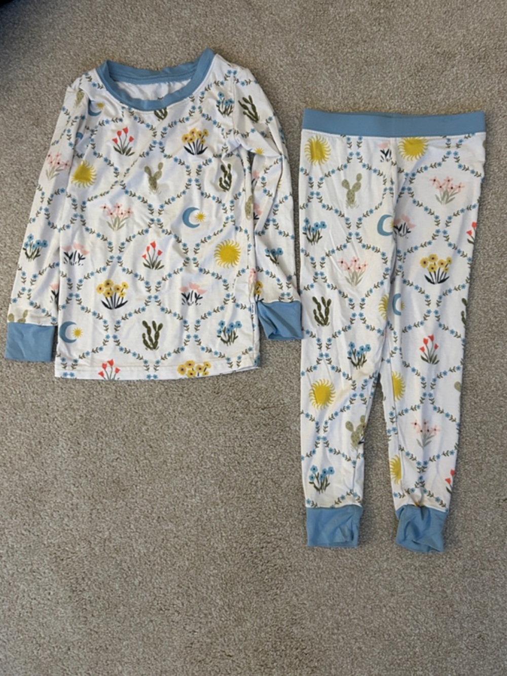 Little Sleepies Desert Meadow two piece pajama set - new without tags - Picture 2 of 4